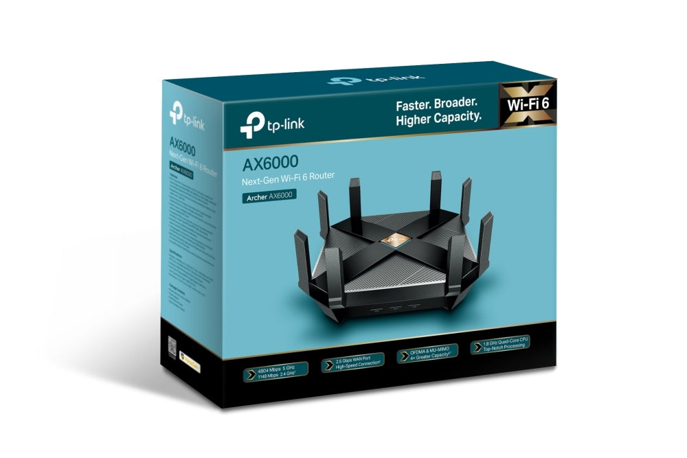 Router Wi-Fi Nueva Generacion/8Ant/8Pto/Gigabit/Archer Ax6000