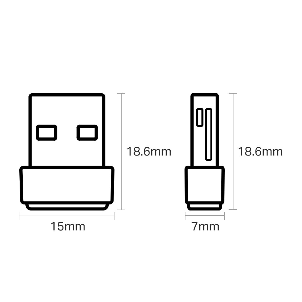 Adaptador Inal Tp-Link /Usb2.0/Ac600/Dual/Archer T2U Nano