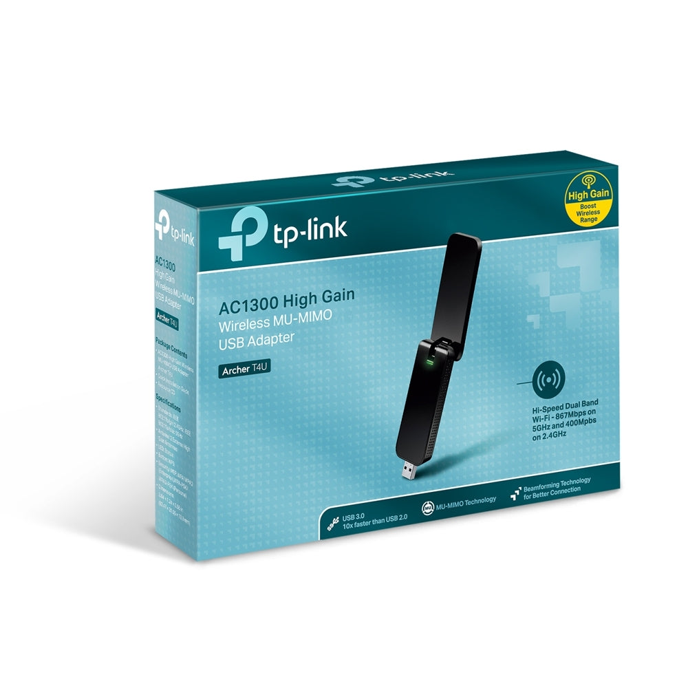 Adaptador Inalambrico Tp-Link /Usb3.0/Ac1300/Dualband/Archert4U