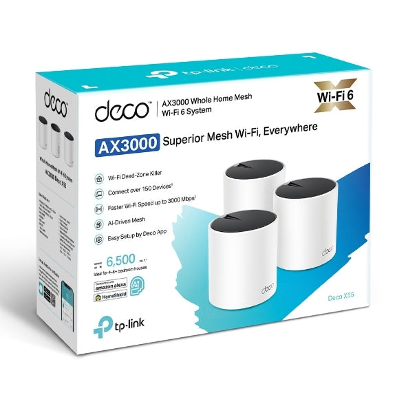 Sistema Wifi 6 En Malla Para Todo El Hogar Ax3000 / Deco X55(3-Pack)