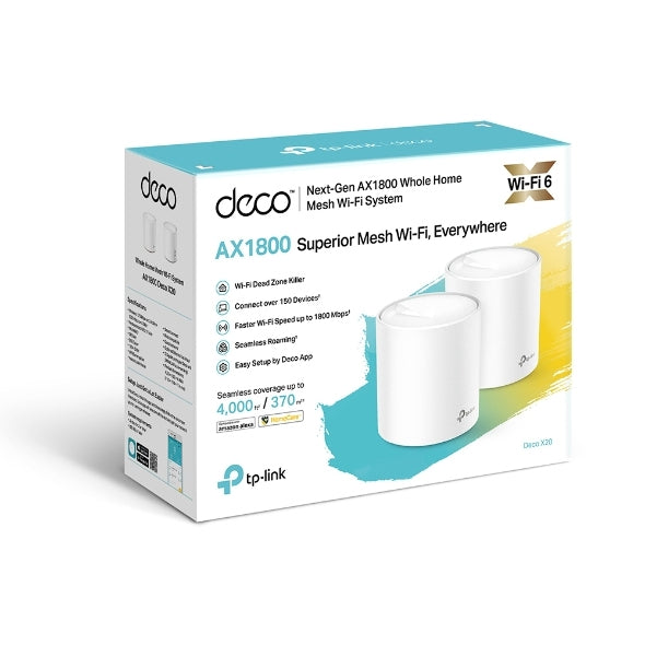 Sistema Wi-Fi 6 Mesh Tp-Link Deco X20 Ax1800 /Deco X20 (2Pack)