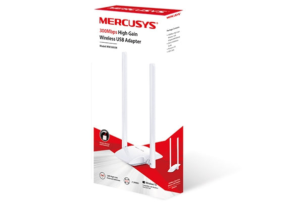 Adaptador Mercusys Mw300Uh Adap. Micro Usb 300Mbps Con Antenas De Alta Ganancia Para Proporcionar Conexiones Más Rápidas