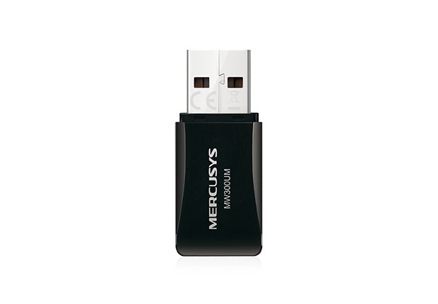 Adadptador Mini Usb 2.0 Mercusys Mw300Um Adap. Inalámbrico De 300Mbps Para Conectar Más Dispositivos Manera Confiable