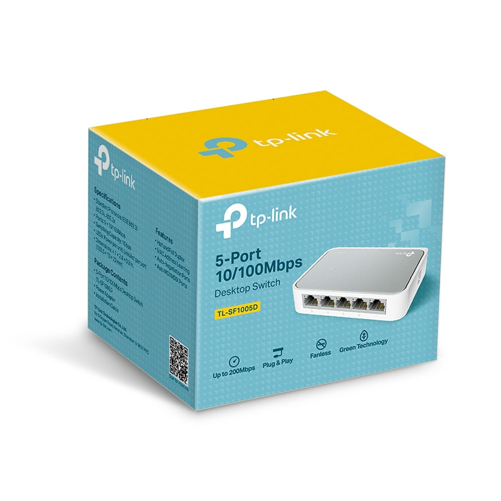 Switch Tp-Link Tl-Sf1005D De Sobremesa Con Puertos A 10/100 Mbps