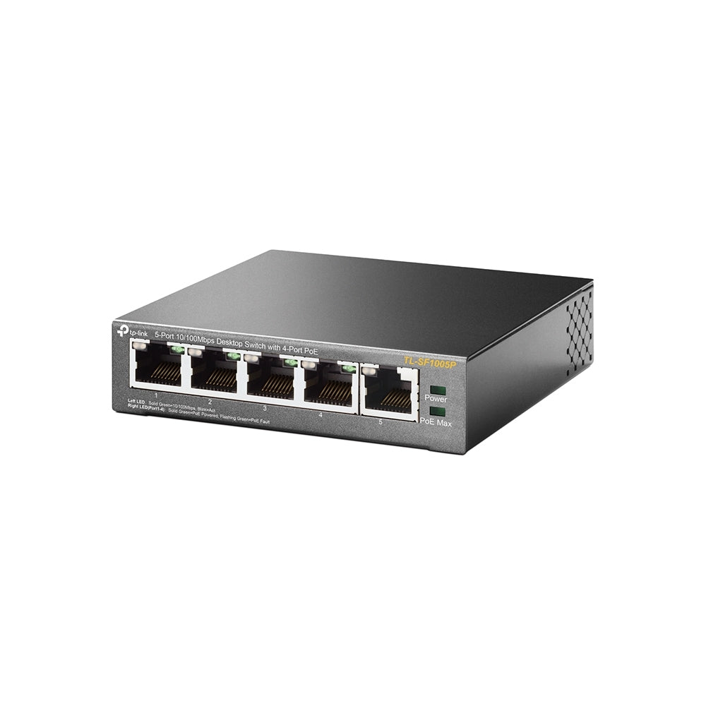 Switch Tp-Link Tl-Sf1005P De Sobremesa Con Puertos A 10/100 Mbps Poe