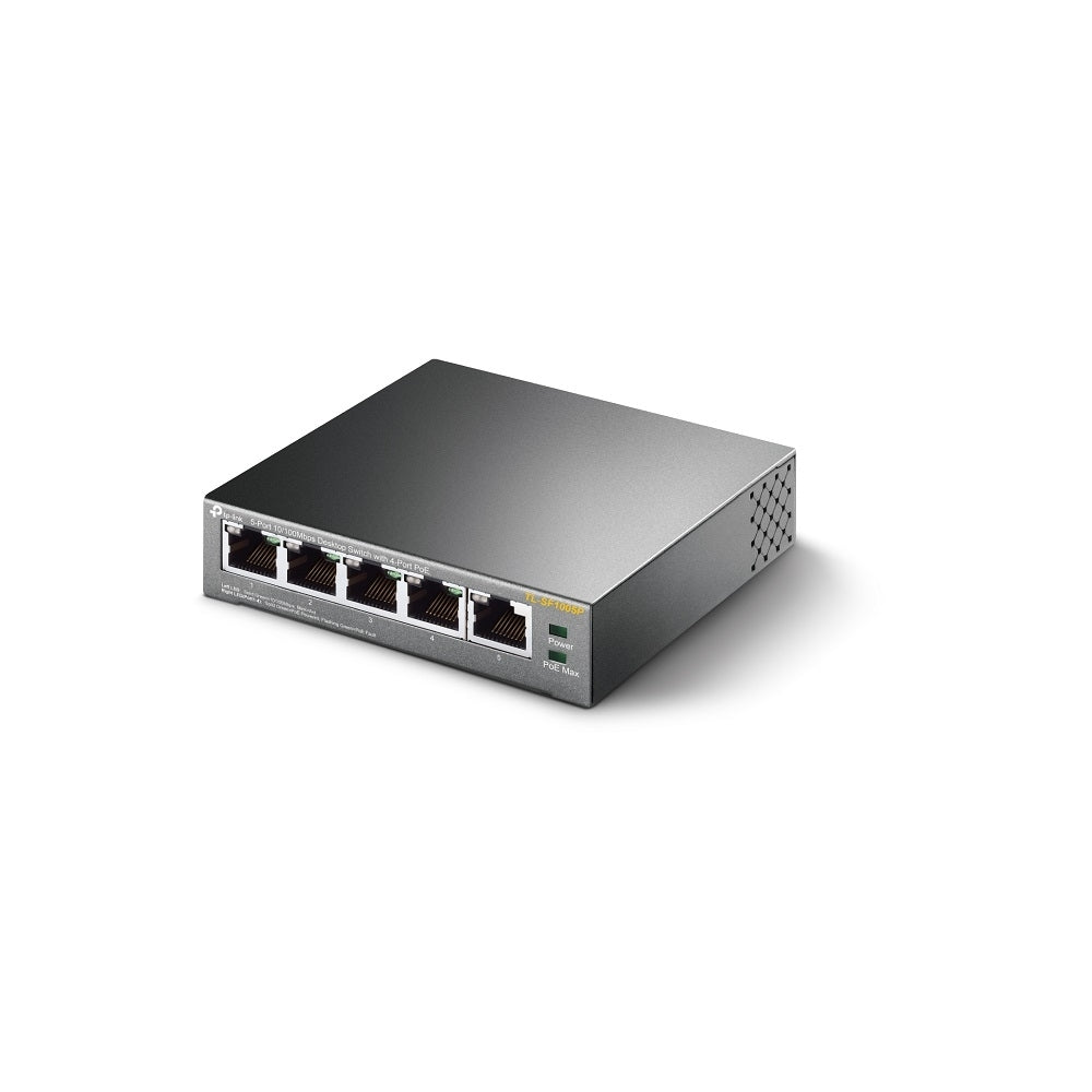 Switch Tp-Link Tl-Sf1005P De Sobremesa Con Puertos A 10/100 Mbps Poe