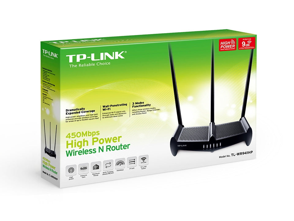 Router Tp-Link Tl-Wr941Hp Externo 3 Negro