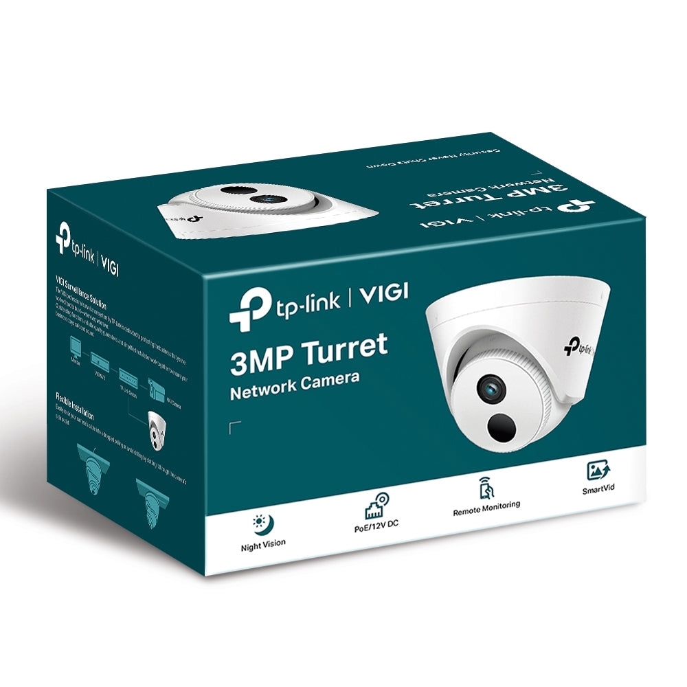 Cámara Tipo Turret 3 Mp Tp-Link Vigi C400Hp-2.8 Len H.265 +: Sin Utilizar Ningún Ancho De Banda Adicional