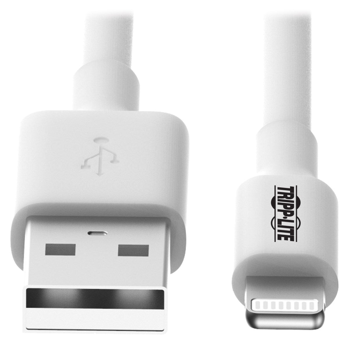 Cable Usb Tripp-Lite M100-006-Wh Cable De Sincronización Y Carga Usb A A Lightning, Certificado Mfi - Blanco, M/M, Usb 2.0, 1.83 M [6 Pies](Hasta 480 Mbps).Enchapado En Oro.