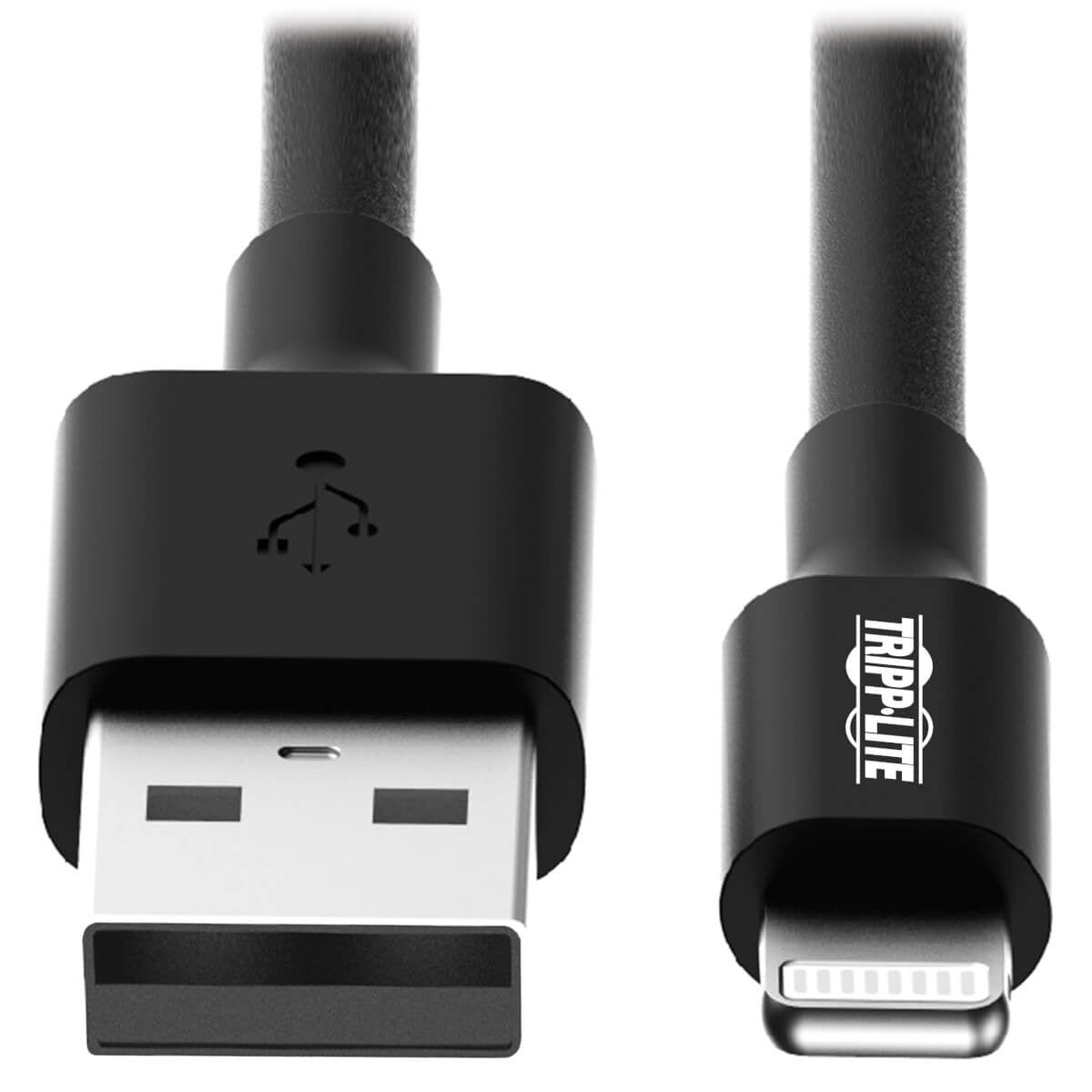 Cable Usb Tripp-Lite M100-010-Bk Cable De Sincronización Y Carga Usb A A Lightning, Certificado Mfi - Negro, M/M, Usb 2.0, 3.05 M [10 Pies]