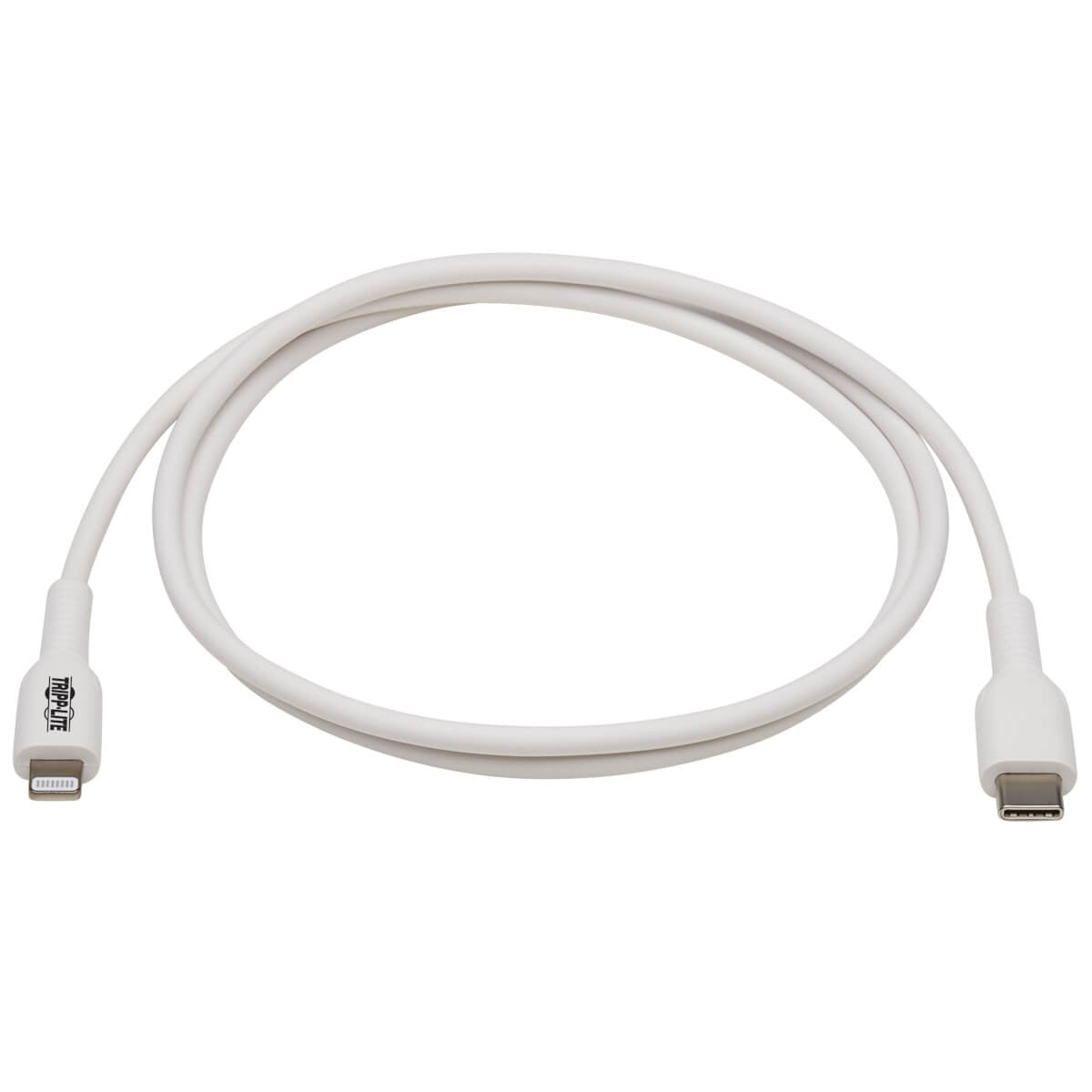 M102Ab-01M-Wh Cable Antibacteriano Tripp Lite Safe-It De Sincronizacion Y Carga Usb C A Lightning (M/M), Certificado Mfi, Blanco, 1 M [3.3 Pies] Garantia Limitada Por 2 Años.