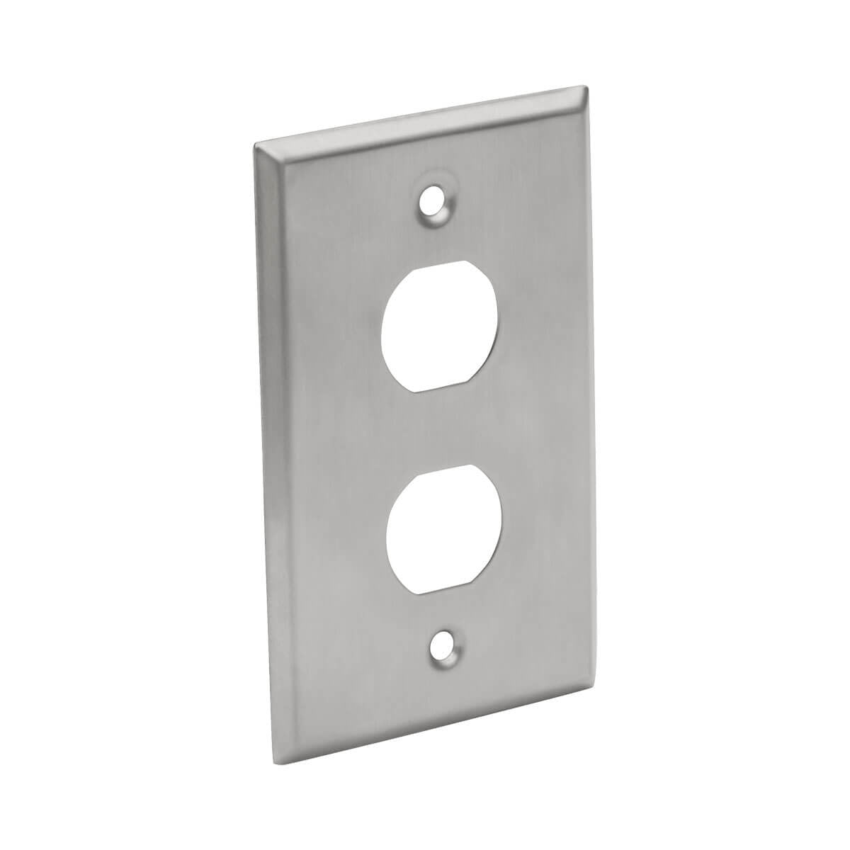 Placa Frontal De Ancho Sencillo 2 Puertos Tripp-Lite N206-Fp02-Ind Plata Acero Inoxidable