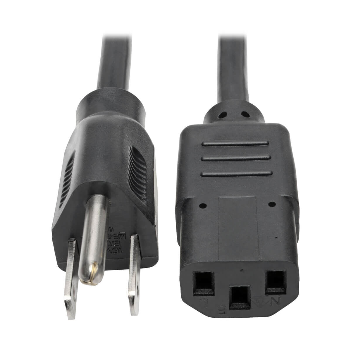 P006-010 Cable De Alimentación Tripp Lite De Ca Para Computadora De Escritorio, Nema 5-15P A C13 - 10A, 125V, 18 Awg, 3.05 M [10 Pies], Negro 25 Años De Garantia.