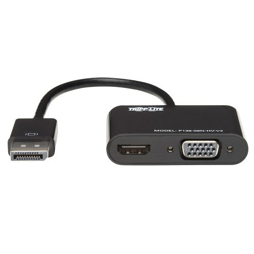 Adaptador Displayport Tripp-Lite P136-06N-Hv-V2 Vga/Hdm Negro