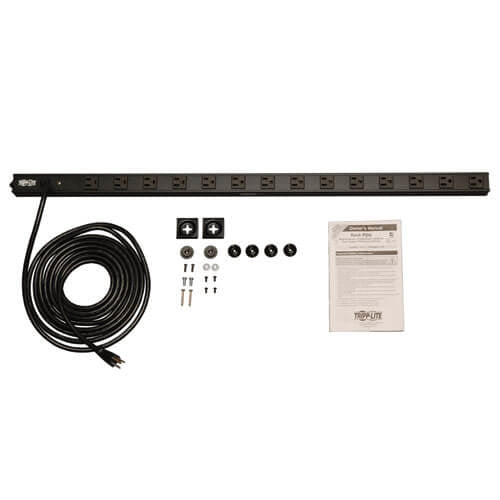 Pdu Monofásico Tripp-Lite Pduv15 Básico 0U Vertical Metal 100-127