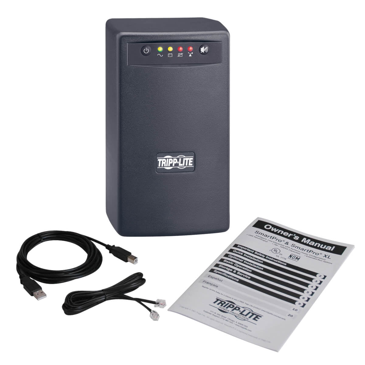 No-Break Tripp-Lite Smart550Usb Va 300 W 42 H Negro Hogar Y Oficina