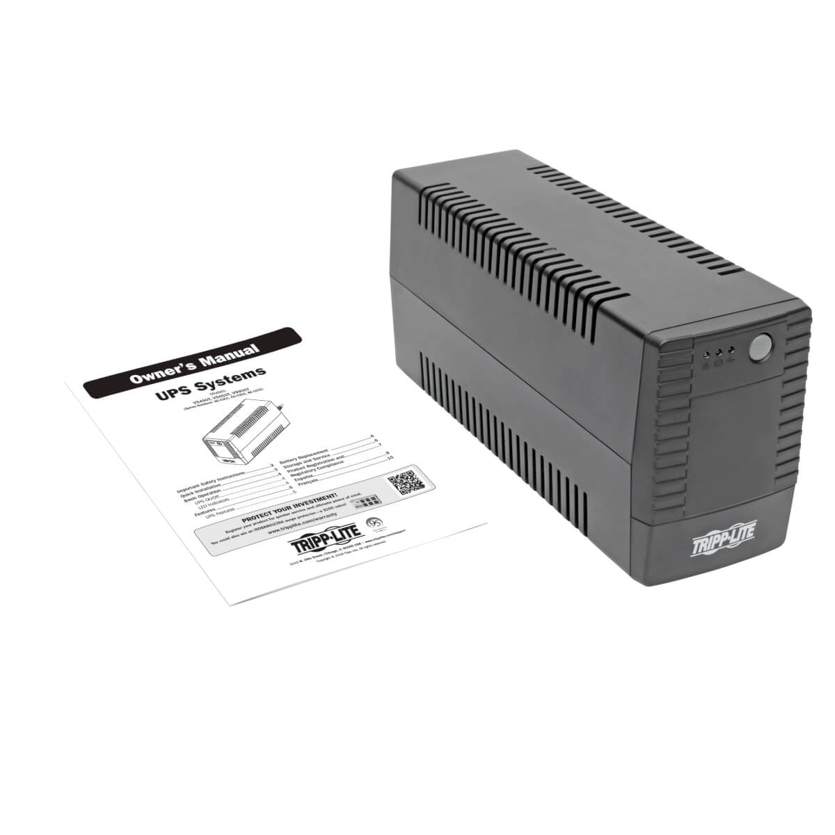 Ups Interactivo Vs450T 450Va/240W Con Tomac Tripp-Lite Negro Hogar Y Oficina