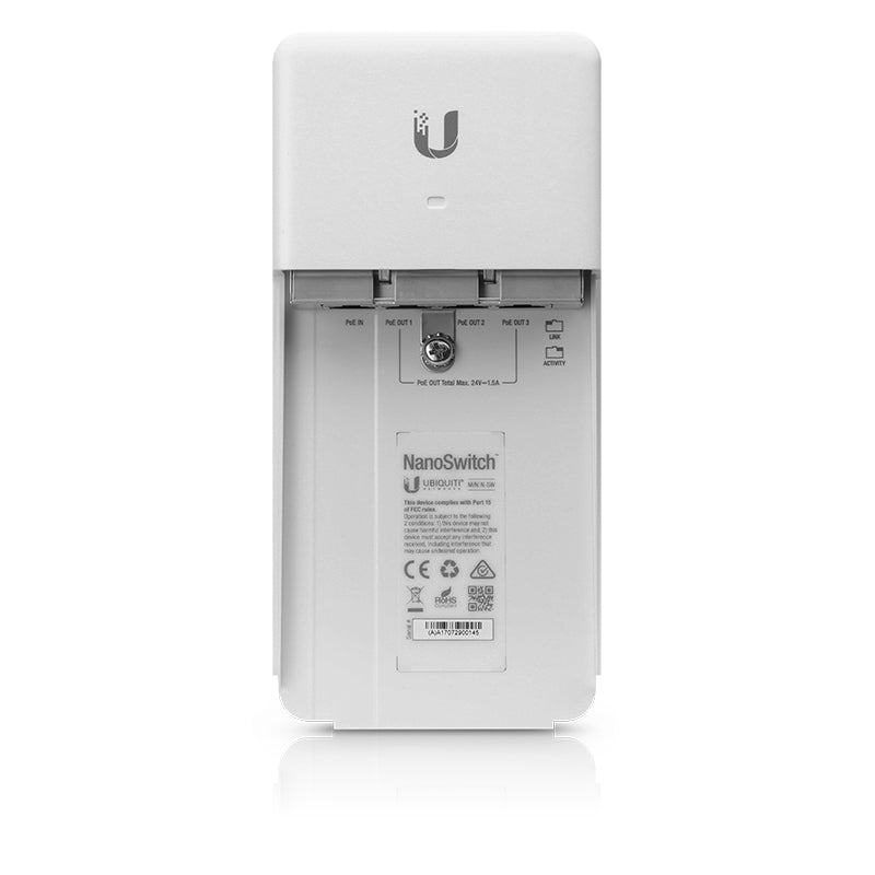 Switch Ubiquiti N-Sw N-Sw. Color Blanco 30 W 4 Rj-45