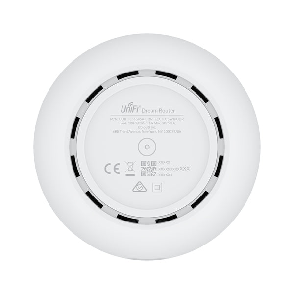 Ubiquiti Udr Unifi Dream Router Con Wifi 6 4 Puertos Lan Gigabit De Los Cuales 2 Son Poe 802.3Af. Todas Las Aplicaciones Preinstaladas. Pantalla Lcd