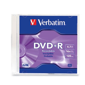 Dvd+R Verbatim 16X 4.7Gb Single Slim Case Vb95059