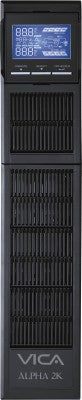 Ups Online Con Doble Conversión Torre/Rack Vica Alpha 2K 2000 Va W Negro