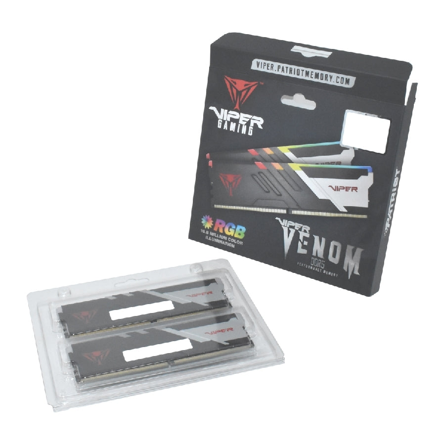 Memoria Viper Venom Rgb Udimm Ddr5 32G (2X16Gb) 6000Mhz Cl36 288Pin 1.1V P/Pc/Gamer/Kit