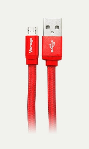 Cable Usb Vorago Ac-365810-31 Cab-113 Micro Rojo