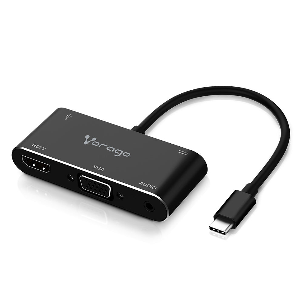 Convertidor Vorago Adp-350 En 1 Usb Tipo Hdmi Vga 3.0 Jack 3.5Mm Pd