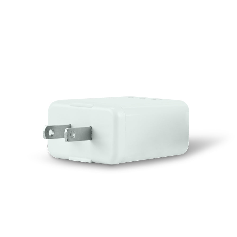 Cargador Vorago Au-305-Wh Para Auto Tipo Pd 20W Y Usb Quick Charge 3.0 Blanco