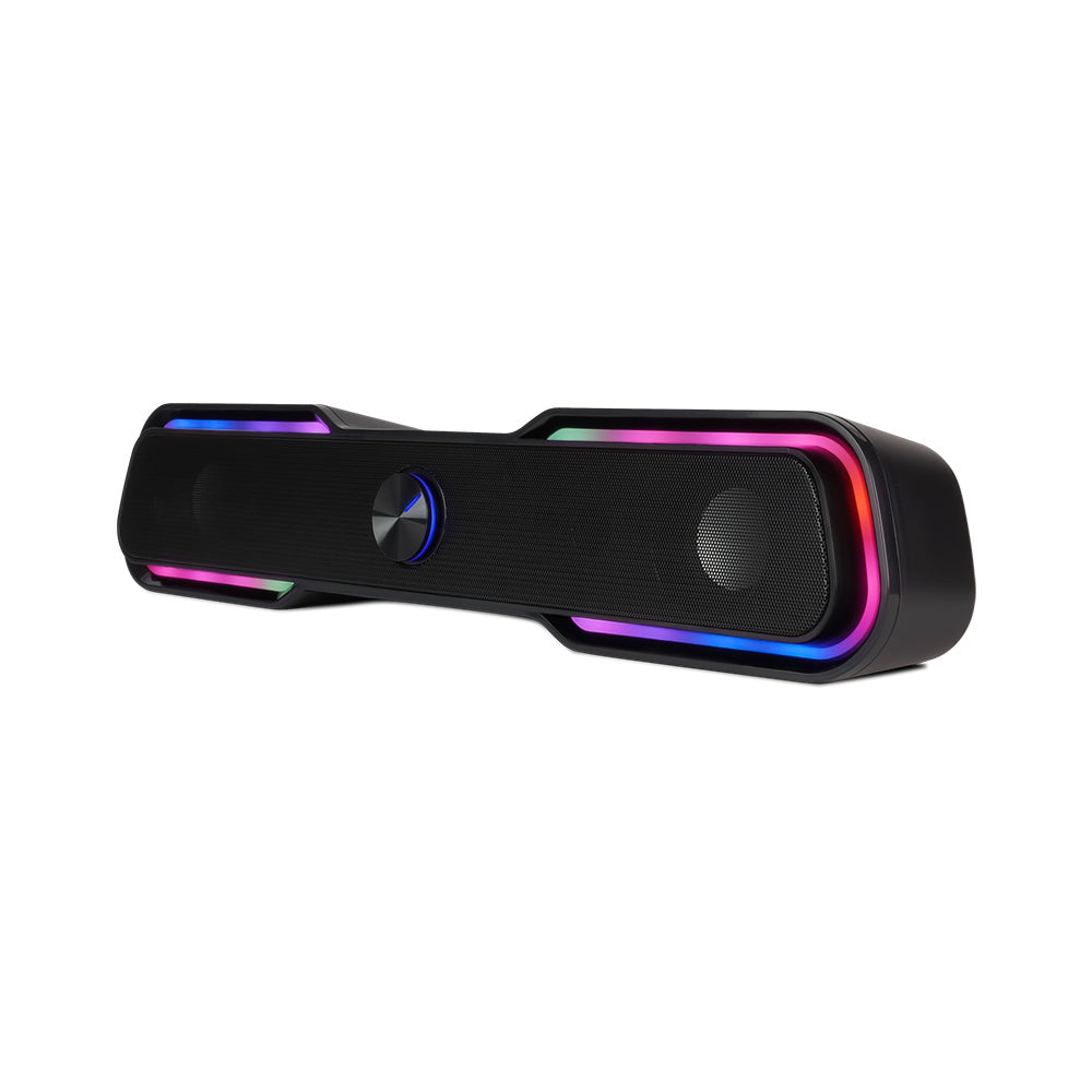 Bocinas Vorago Bsp-350 Start The Game Bluetooth/3.5Mm Usb Iluminación Rgb Negro