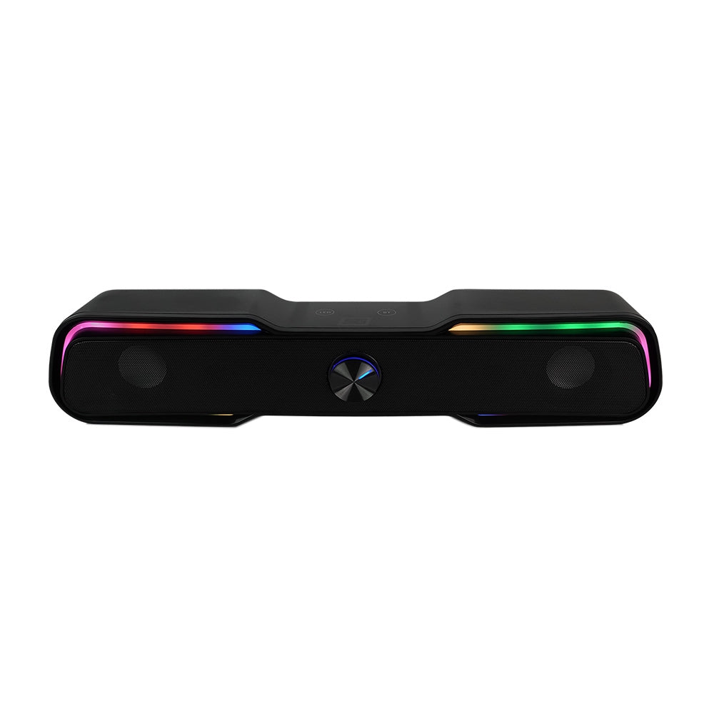 Bocinas Vorago Bsp-350 Start The Game Bluetooth/3.5Mm Usb Iluminación Rgb Negro