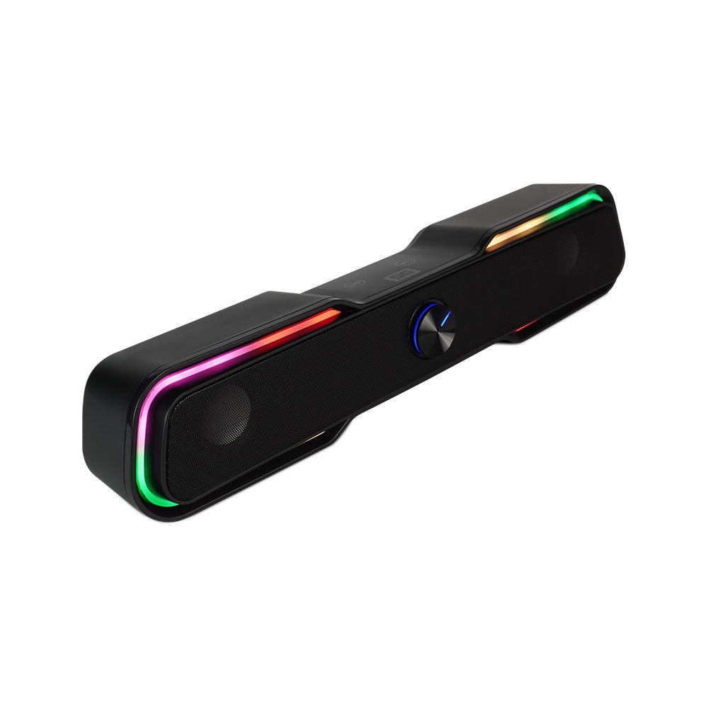 Bocinas Vorago Bsp-350 Start The Game Bluetooth/3.5Mm Usb Iluminación Rgb Negro