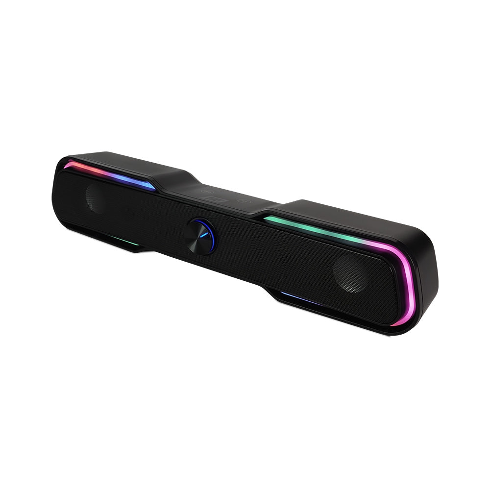 Bocinas Vorago Bsp-350 Start The Game Bluetooth/3.5Mm Usb Iluminación Rgb Negro