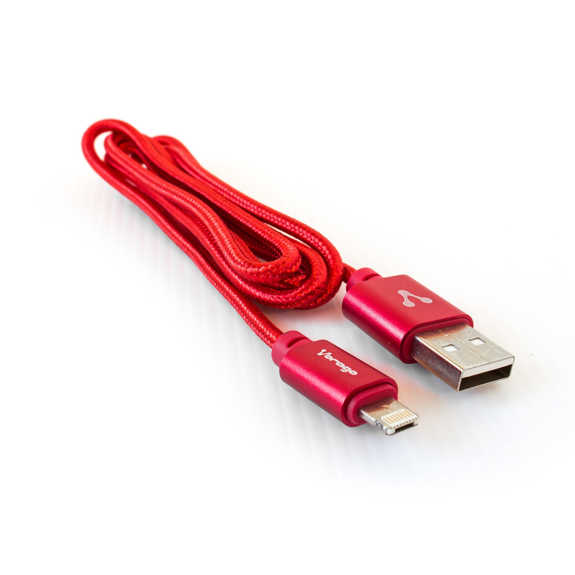 Cable Vorago Cab-209 Dual Micro Usb/Lightning Rojo 1M Bolsa