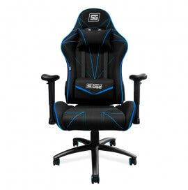 Silla Gaming Vorago Cgc500-Bl Asiento Acolchado Negro/Azul