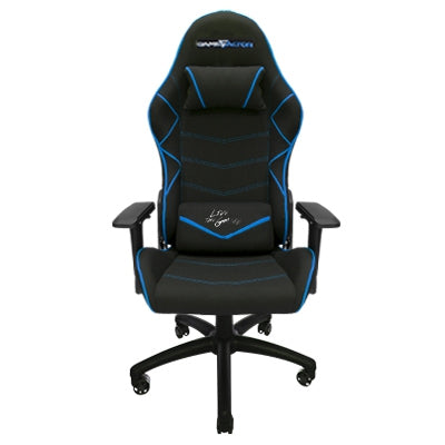 Silla Game Factor Tela Reclinable 4D, Metal Negra/Azul Cgc600-Bl