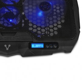 Base Enfriadora Vorago Cp-301 Laptop Hasta 17 Pulgadas 5 Posiciones Led 4 Ventiladores