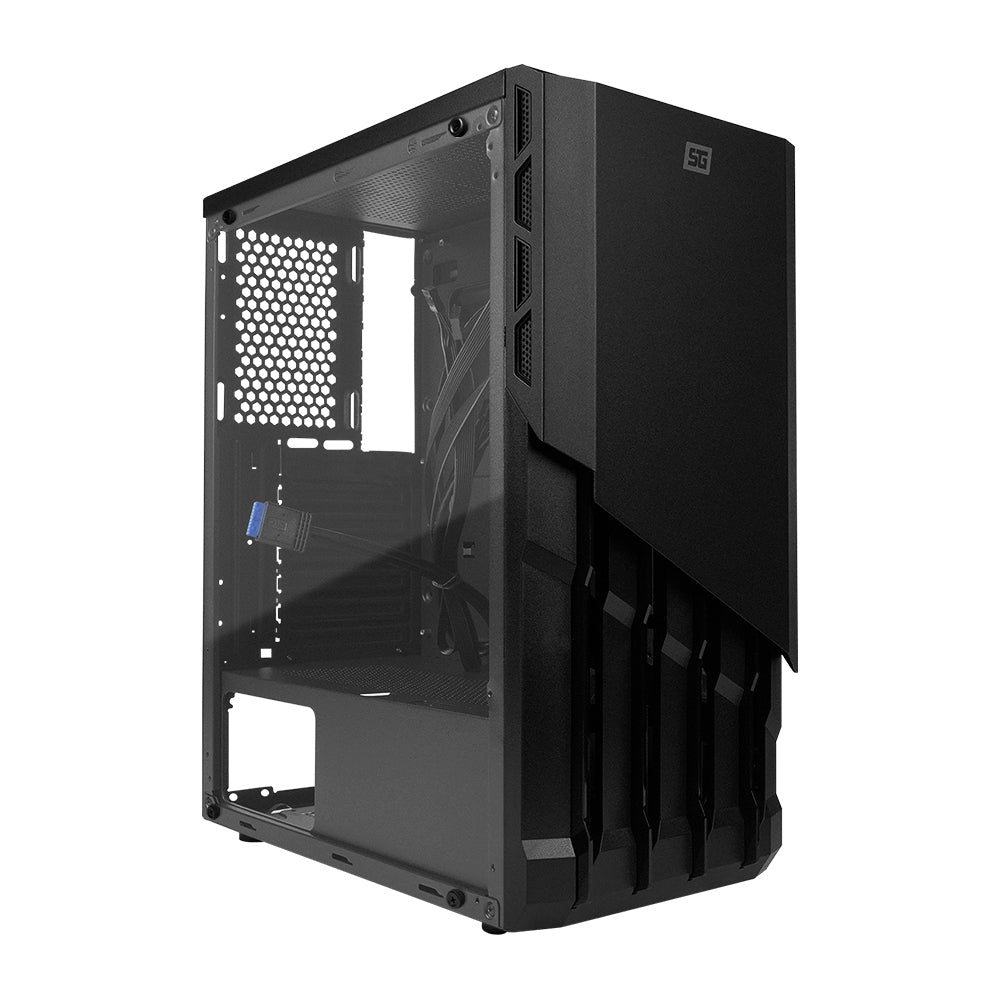 Gabinete Vorago Csg-530 Gamer Start The Matx Cristal Usb 3.0 S/Fte Negro