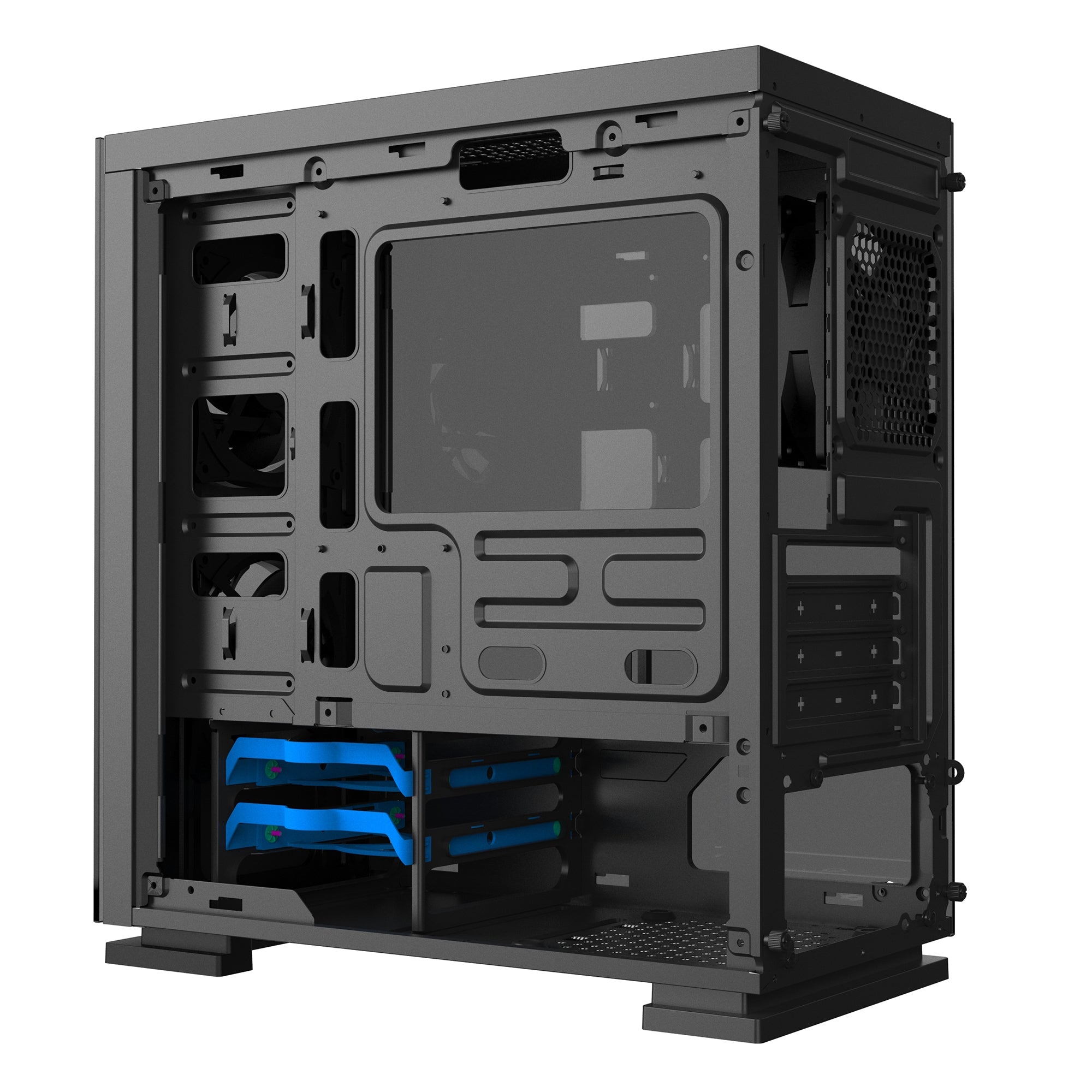 Gabinete Vorago Csg550 Gabinete. Gamer Factor Csg550. Micro Atx 3 Vent 120Mm Rgb Cristal S/Fte.