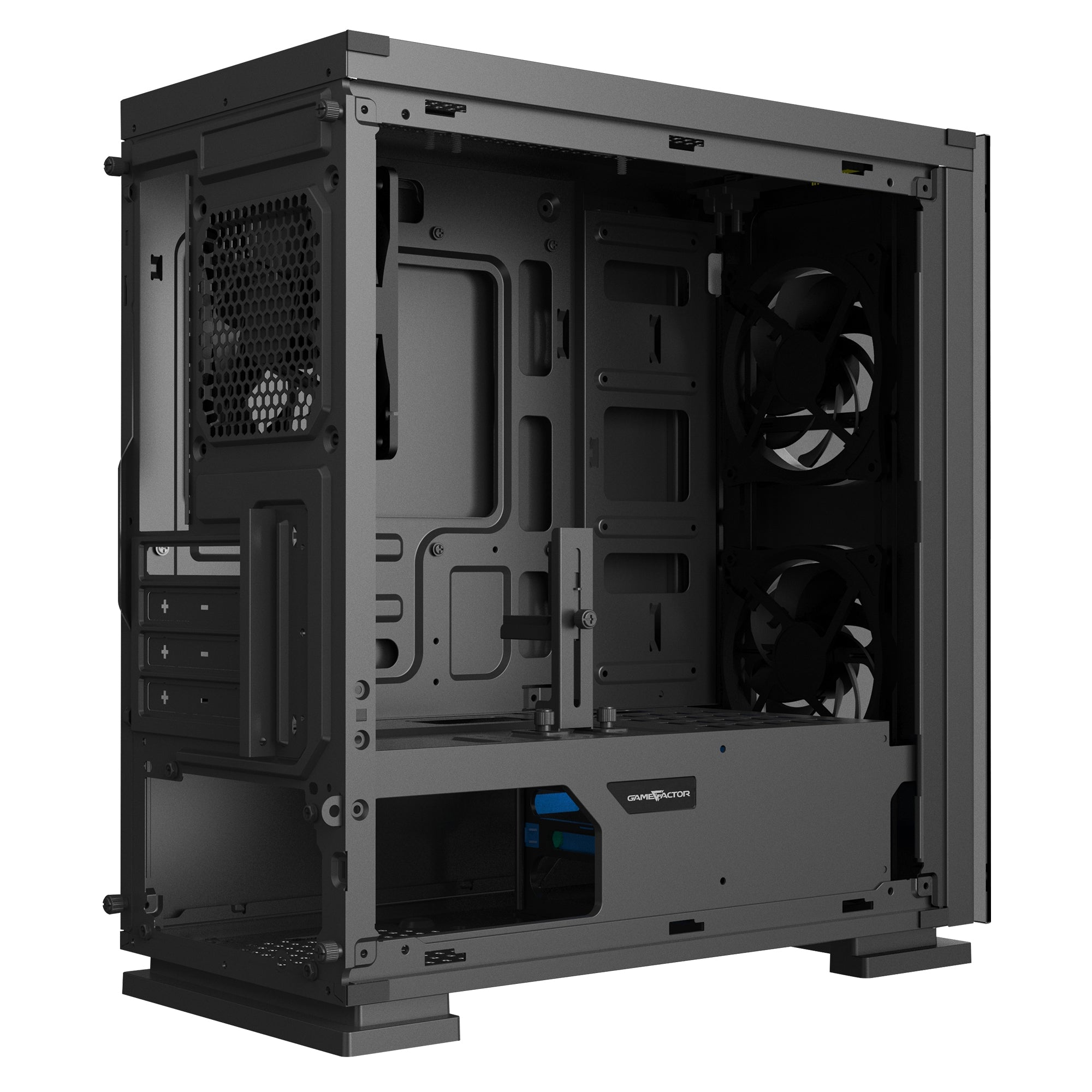 Gabinete Vorago Csg550 Gabinete. Gamer Factor Csg550. Micro Atx 3 Vent 120Mm Rgb Cristal S/Fte.