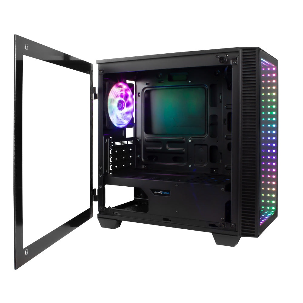 Gabinete Gaming Game Factor Csg560 Atx Micro Mini Itx Negro