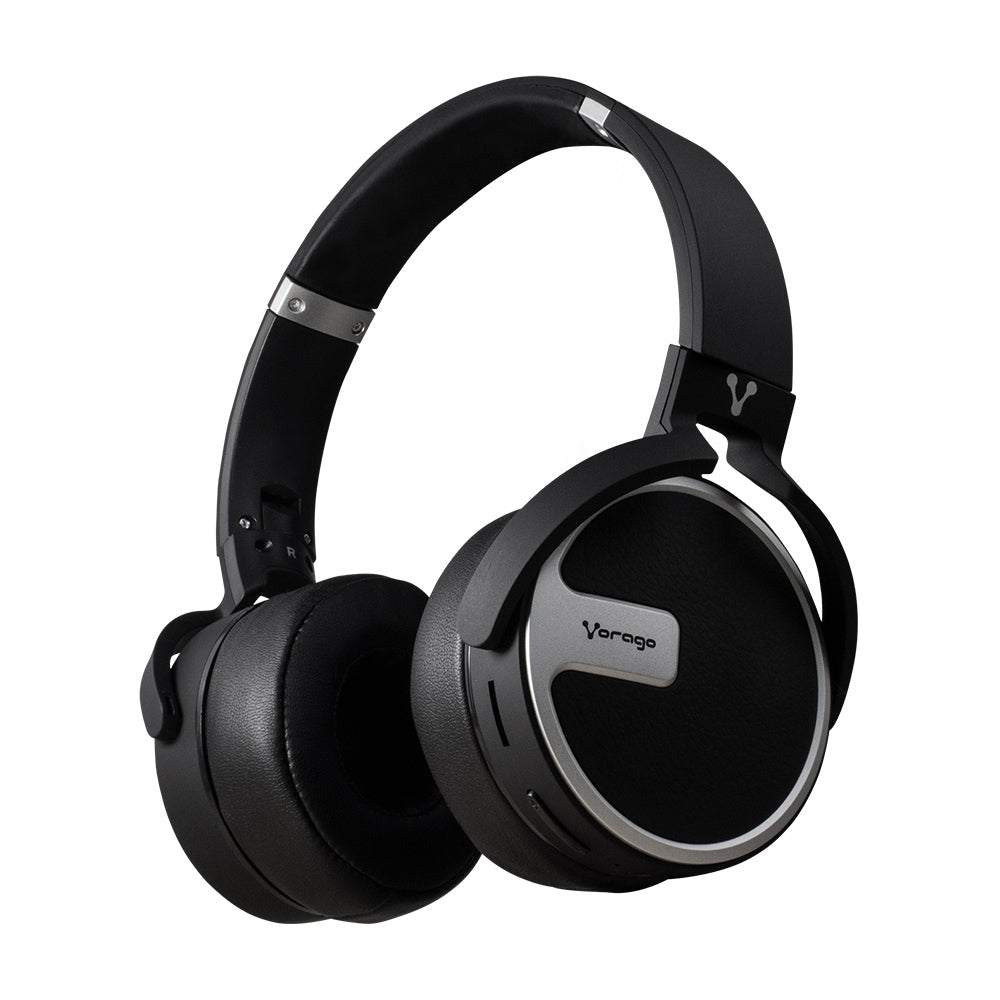 Diadema Vorago Hpb-201 Plata Negro Bluetooth Msd