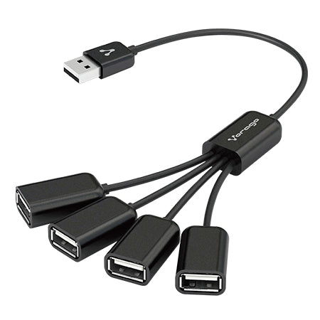 Hub Usb Vorago Hu-101 2.0 Negro 4 Puertos