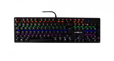 Teclado Mecanico Gamefactor Vorago Kbg400-R Usb Qwerty Rojo Multicolor Switch