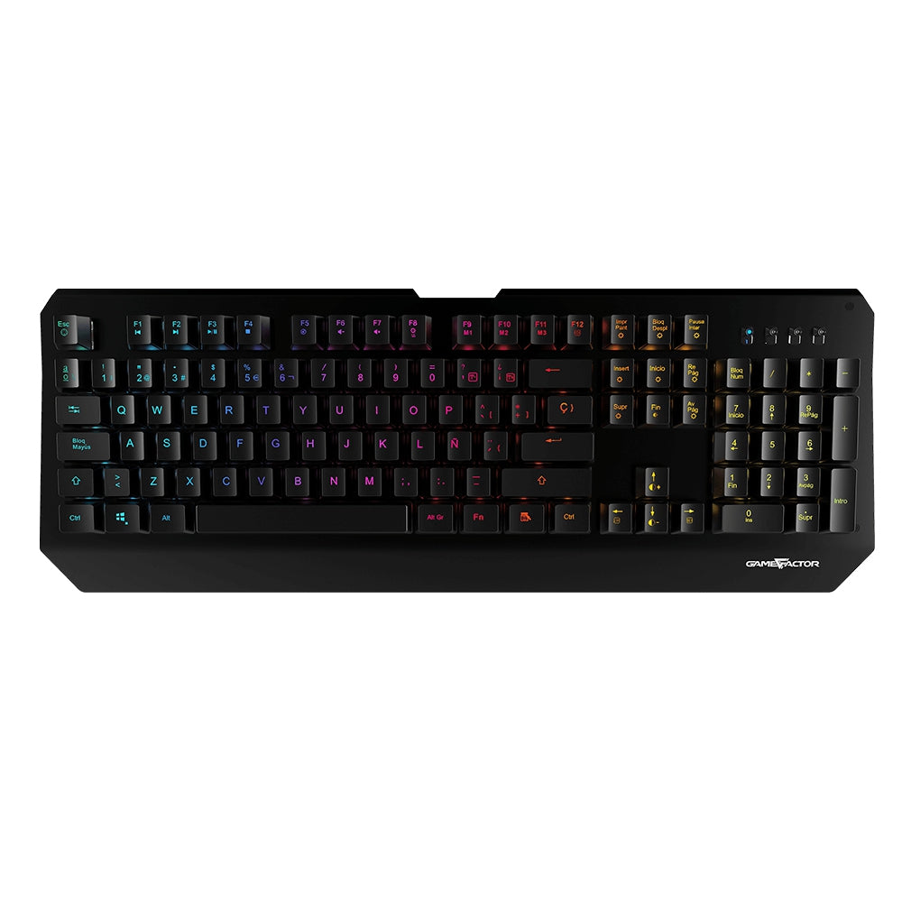 Teclado Gaming Game Factor Kbg601 Kbg-601 Usb Negro