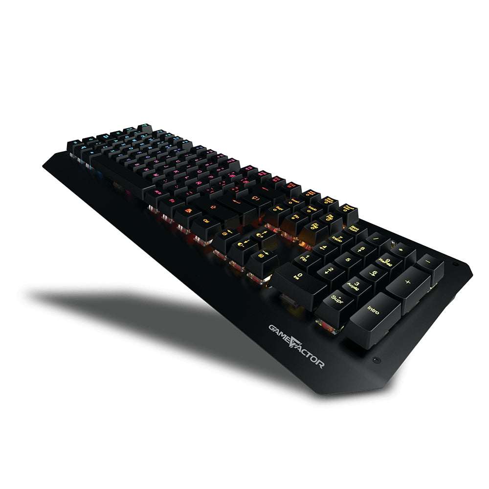 Teclado Gaming Game Factor Kbg601 Kbg-601 Usb Negro