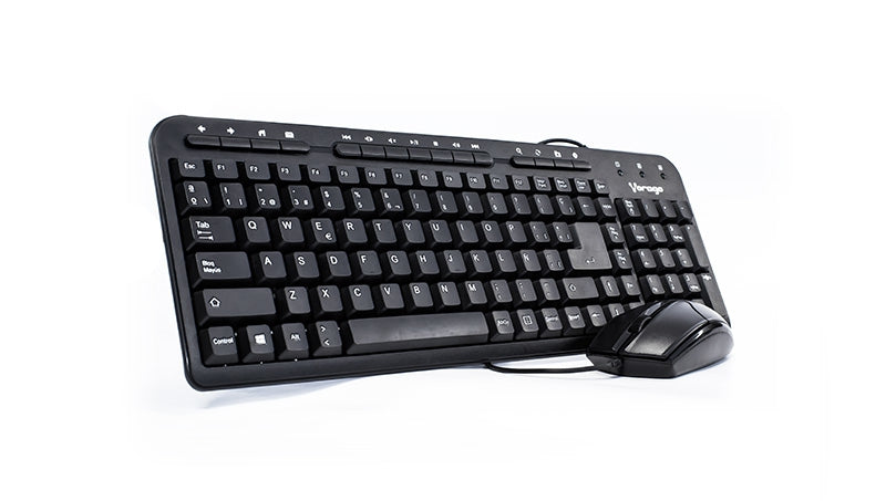 Kit De Teclado Y Mouse Vorago Sgb-3010-Kkmf1-Sp Km-105 Estándar 104 Teclas Negro 1000 Dpi