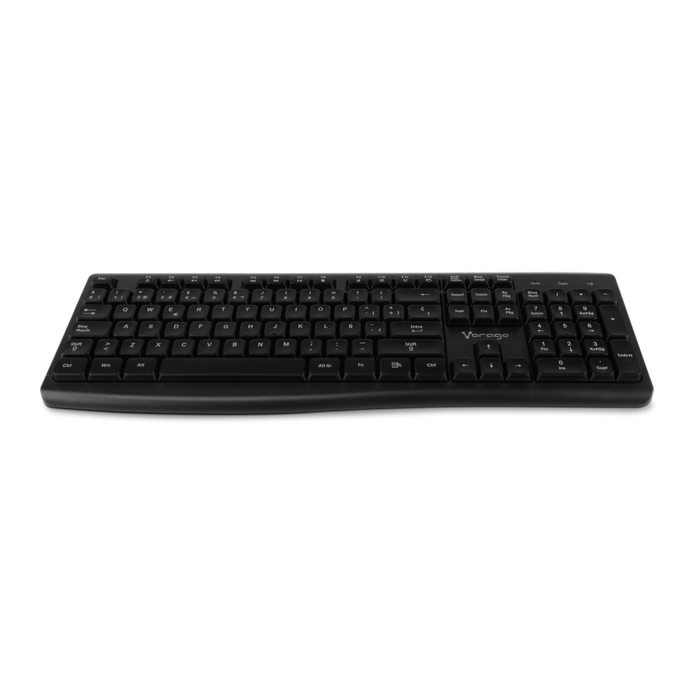 Teclado Vorago Inalambrico Multimedia Negro 8-10 Mts Km-200-V2