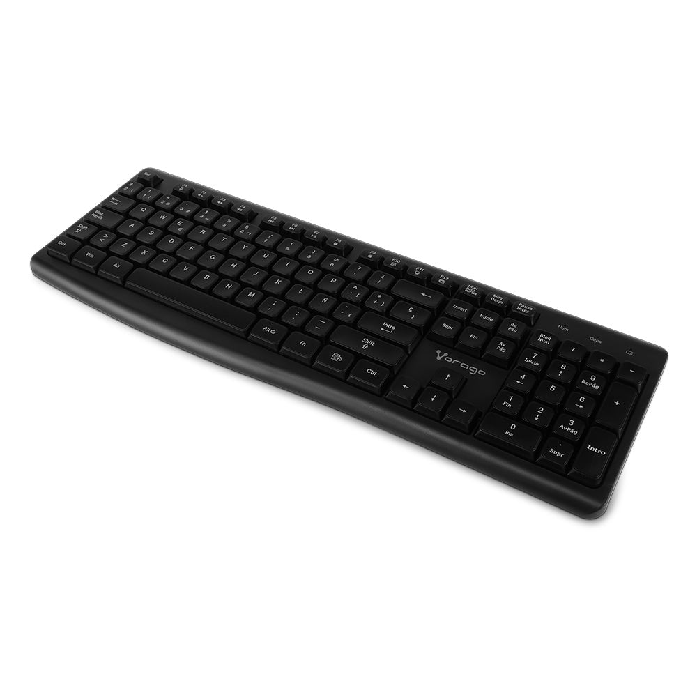 Teclado Vorago Inalambrico Multimedia Negro 8-10 Mts Km-200-V2