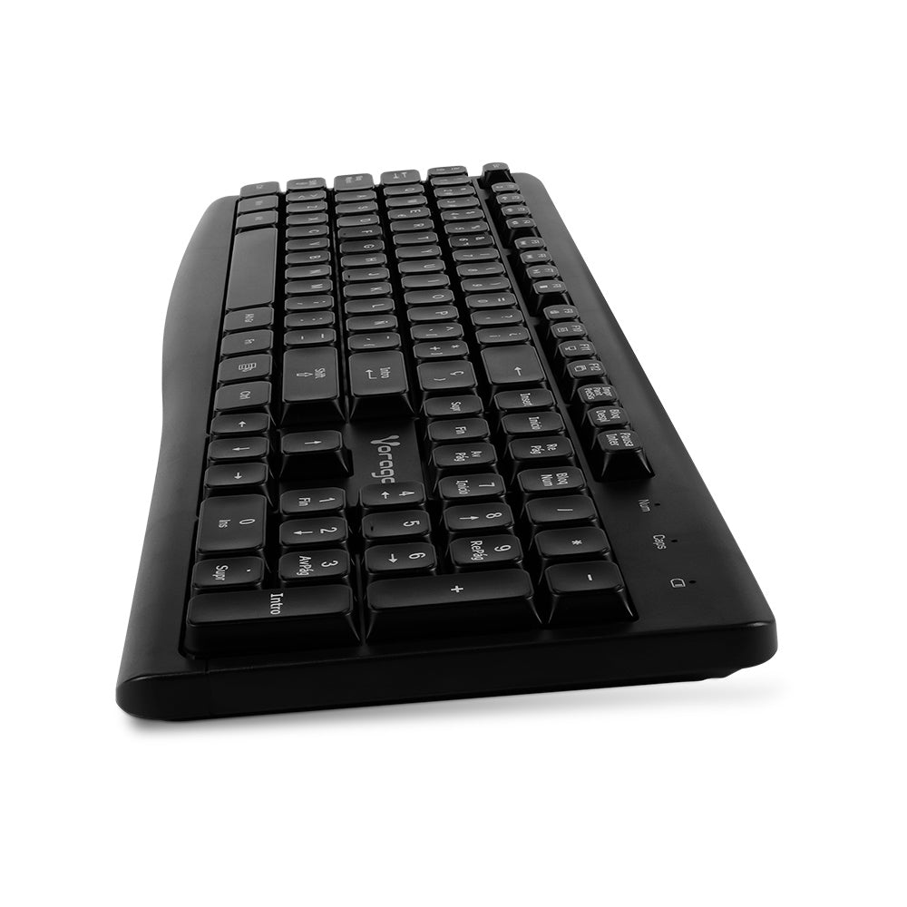 Teclado Vorago Inalambrico Multimedia Negro 8-10 Mts Km-200-V2